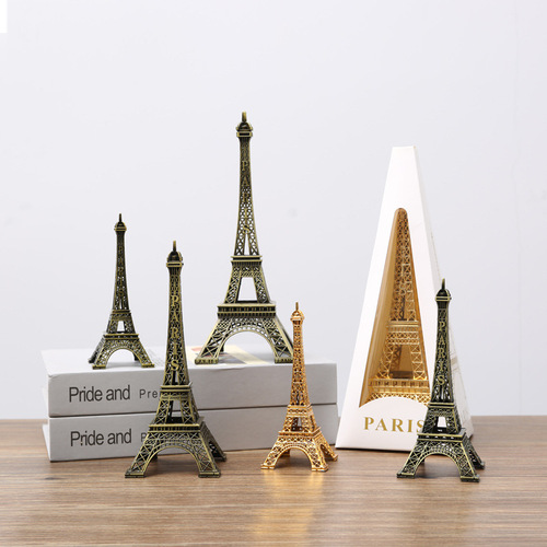 Paris Eiffel Tower ornaments home crafts decorations tower model Paris style with box wholesale