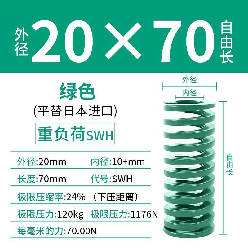 합금강 녹색 20×70