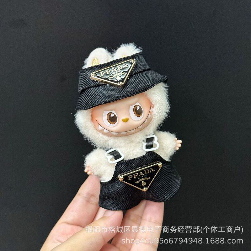 仅衣服适用四代心底密码4.0拉布布娃衣mini版Labubu迷你公仔套装|undefined