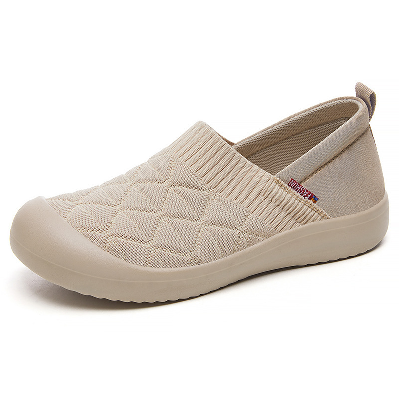 Zapatos de mujer universal primavera nuevos zapatos de tela viejos zapatos de poliuretano zapatos perezosos ligeros zapatos transpirables de mujer
