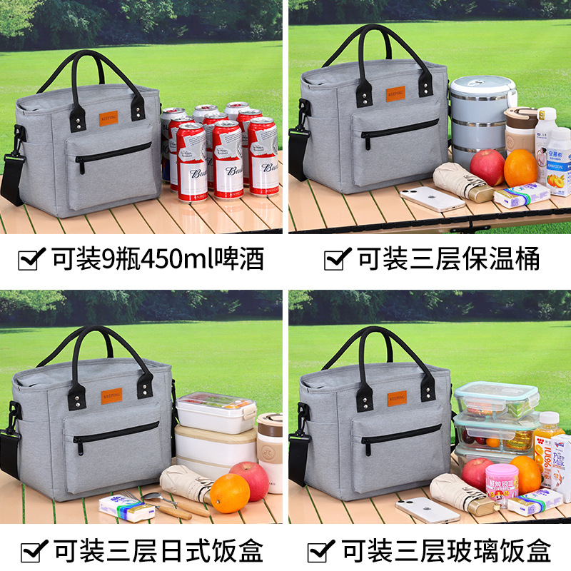 Nuevo paquete de almuerzo de bolsillo de gran capacidad para trabajadores de oficina con bolsas de almuerzo de alumno aislante bolsa de almuerzo bolsas de picnic