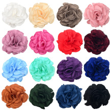 布艺烧边花手工烤边麻布立体花朵 diy头饰胸花帽花发夹饰品配件