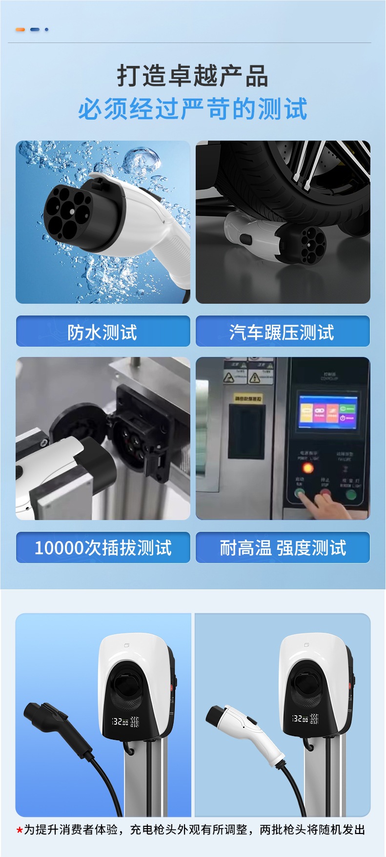 New Energy Electric Vehicle Charging Pile for Home and Commercial Use 7Kw Fast Charging Tesla Byd Wuling Mini Universal