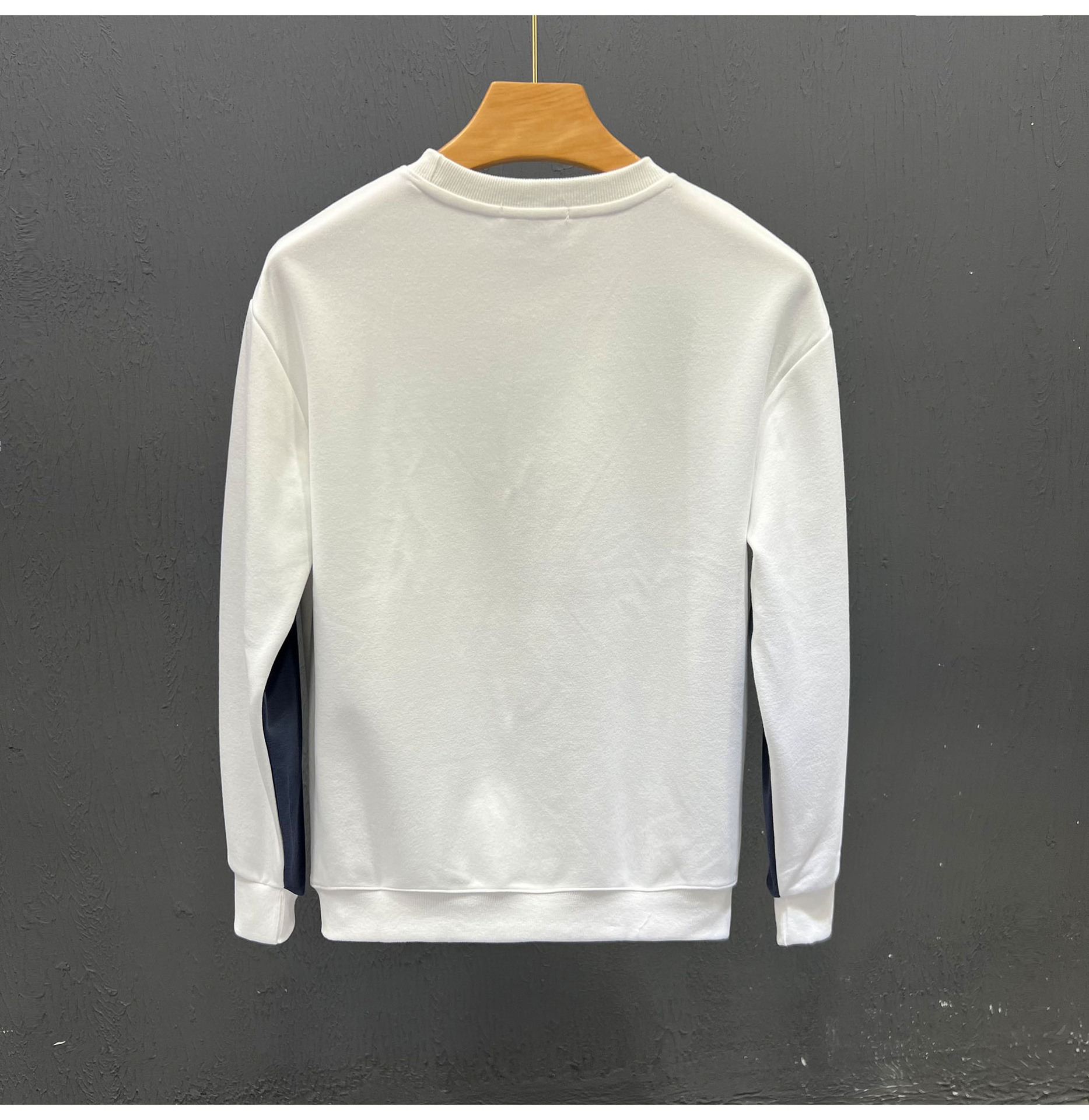 Młodzieżowa bluza z kapturem 2023, nowa, wiosenno-jesienna, męska, luźna koszulka z okrągłym dekoltem i dolną warstwą, modna i uniwersalna_voghion.com