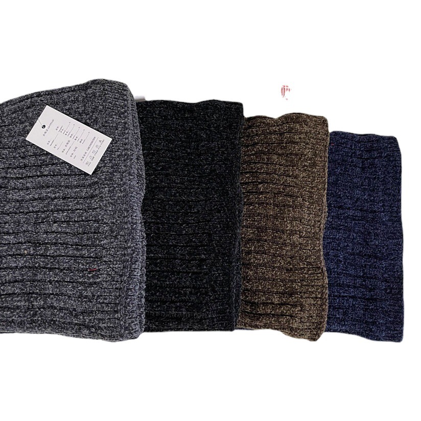 Winter Neck Sleeve Fleece Jacquard High Neck Scarf Chenille Outdoor Riding Neck Protection Pullover Scarf