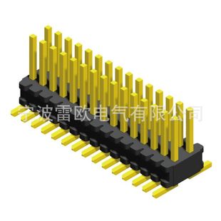 双排折弯排针 0.75A 0.8MM 间距 公母对插 公座排针-阿里巴巴