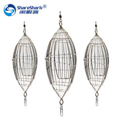 Wholesale Nanyou stainless steel nesting bait cage, fishing gear supplies, chicken cage, olive bait thrower, bait cage