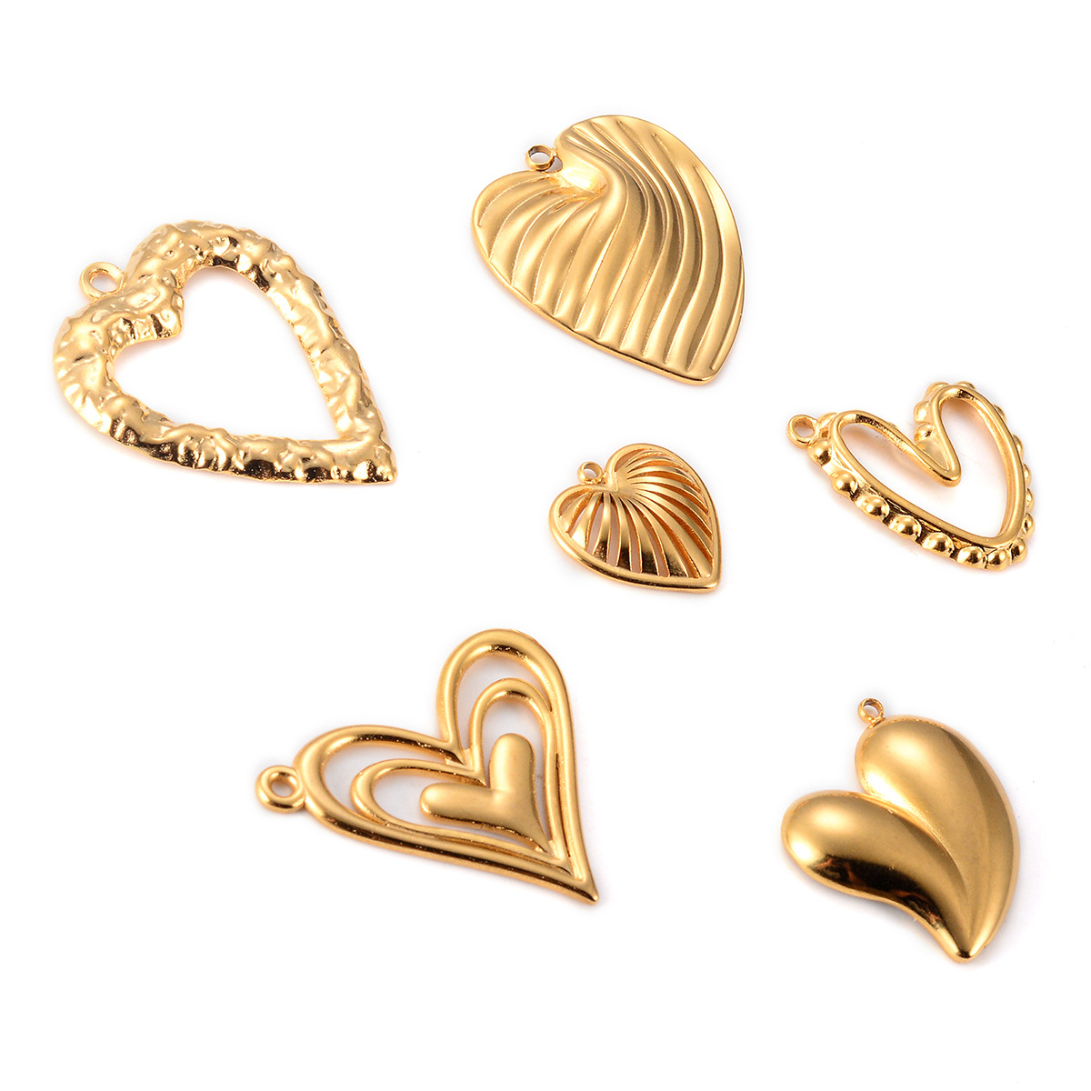 1 Piece Quantity 1 Piece 304 Stainless Steel Heart Shape Pendant