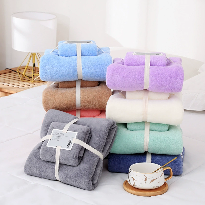  Coral bath towel, set, wholesale, Birthday gift