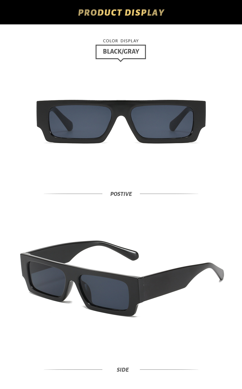 55g Weight Full Frame Glasses Structure Sunglasses Classification Ac, UV400 Protection Lens Material Square Glasses Style Street Occasion Solid Color Pattern Women'S Gender Cool Style Style Grey, Pink, Black Color Cool Style Solid Color Ac UV400 Protection Square Full Frame Women's Sunglasses 6