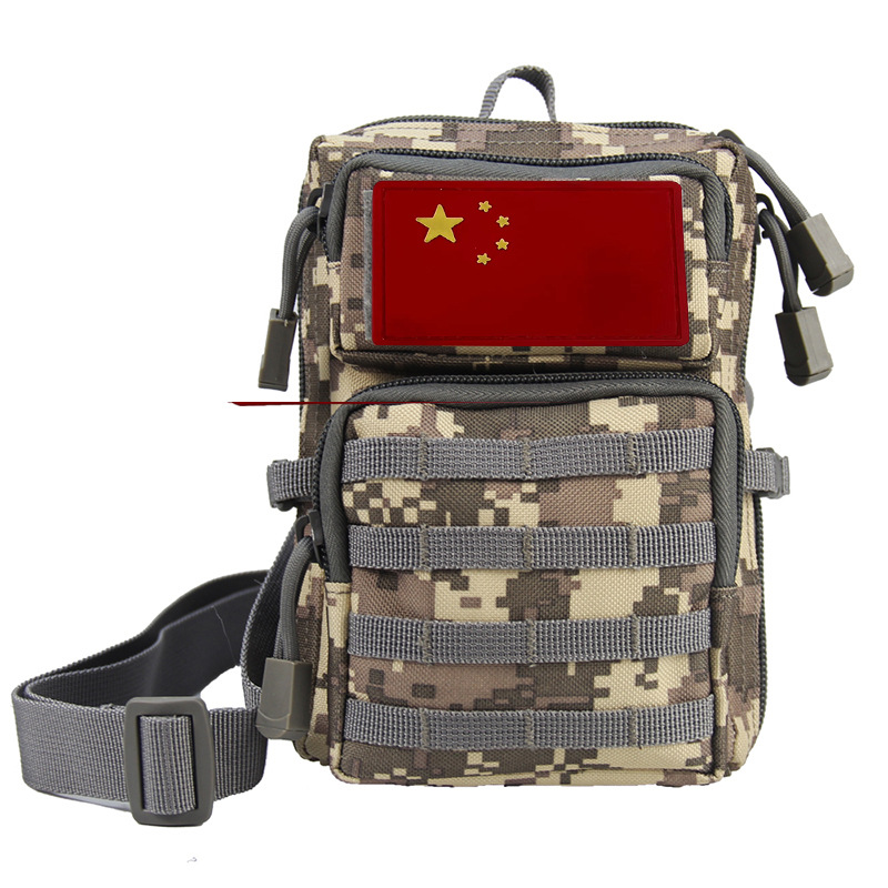 Riñonera para deportes al aire libre, bolso pequeño 3p para exteriores, bolso para teléfono móvil, artículos diversos, bolso táctico de camuflaje para montañismo, bolso pequeño para guardar monedas