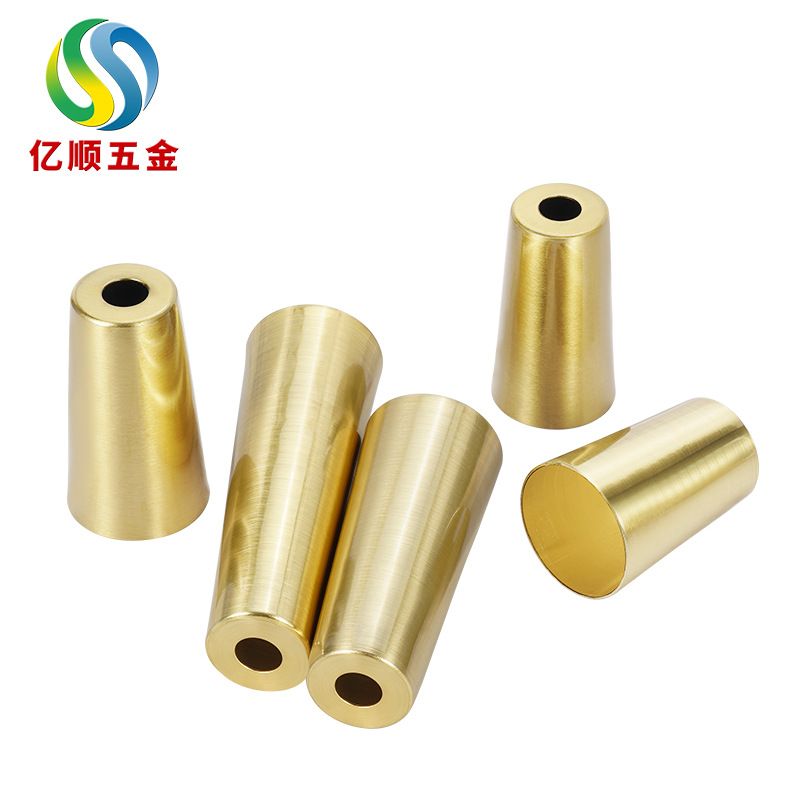 Spot nuevo estilo chino muebles cónicos herrajes para pies de hierro funda para pies de imitación de cobre sofá mesa de madera maciza decoración de patas herrajes para pies