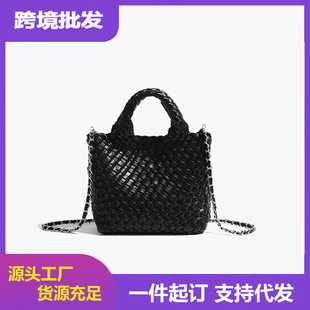 CDIWRI&KARI Authentic handwoven small tote bag magnetic buckle handbag 2024 trendy vegetable basket bag
