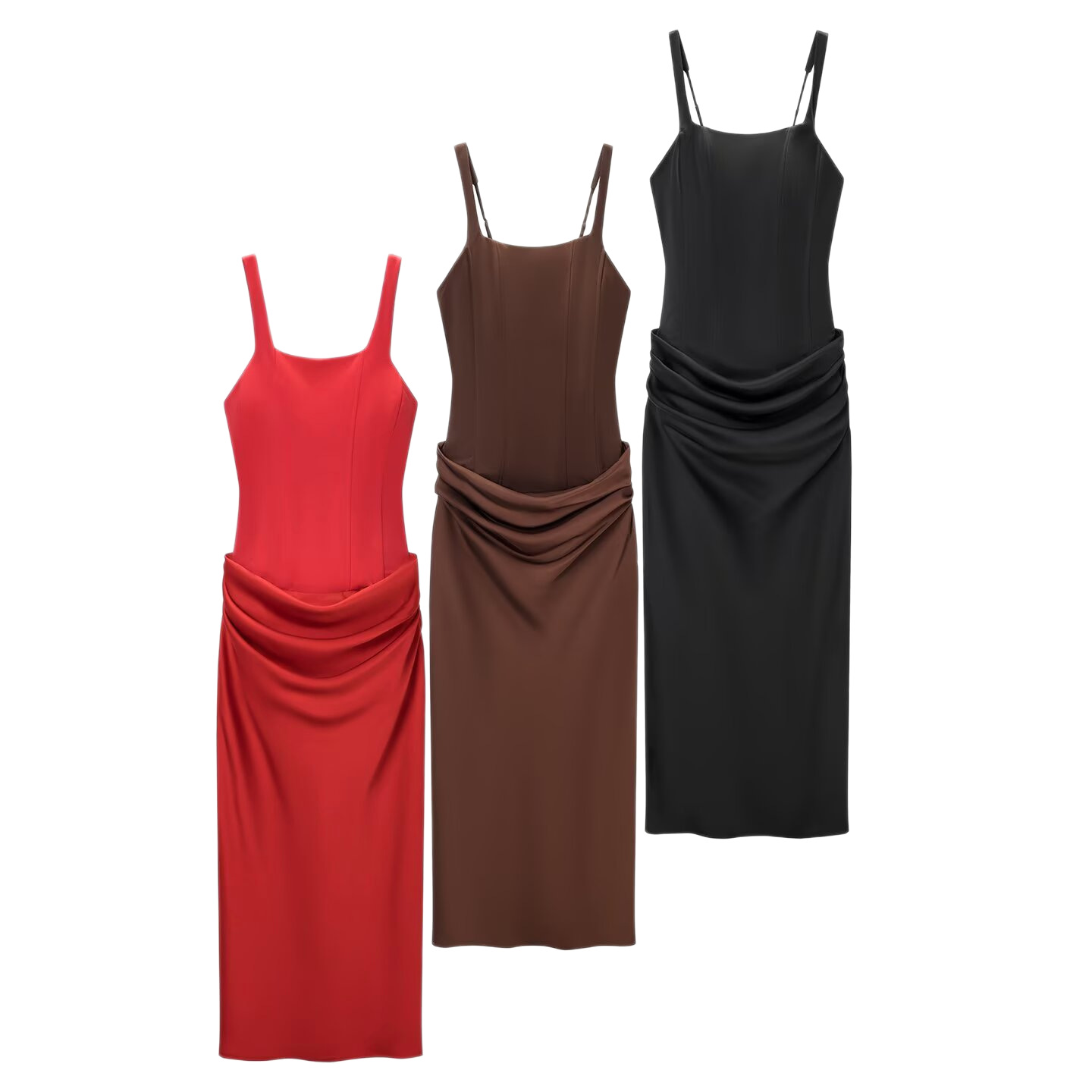 Women's Bodycon Maxi Dress Solid Color Sleeveless Slim Fit Backless Slit Evening Party Dress_ecoleips.com