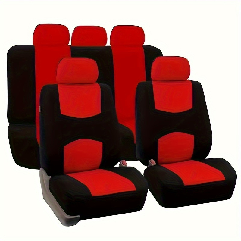 Foreign trade seat covers, car seat covers, polyester fabric flat seat cushions, universal seat covers and cushions for all seasons, Amazon, Temu