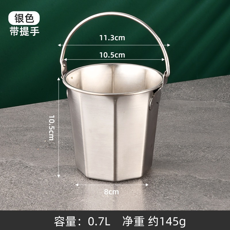 Nuevo 304 barril de hielo de acero inoxidable mini barril red rojo mini barril pequeño barril KTV snack barril de patatas fritas