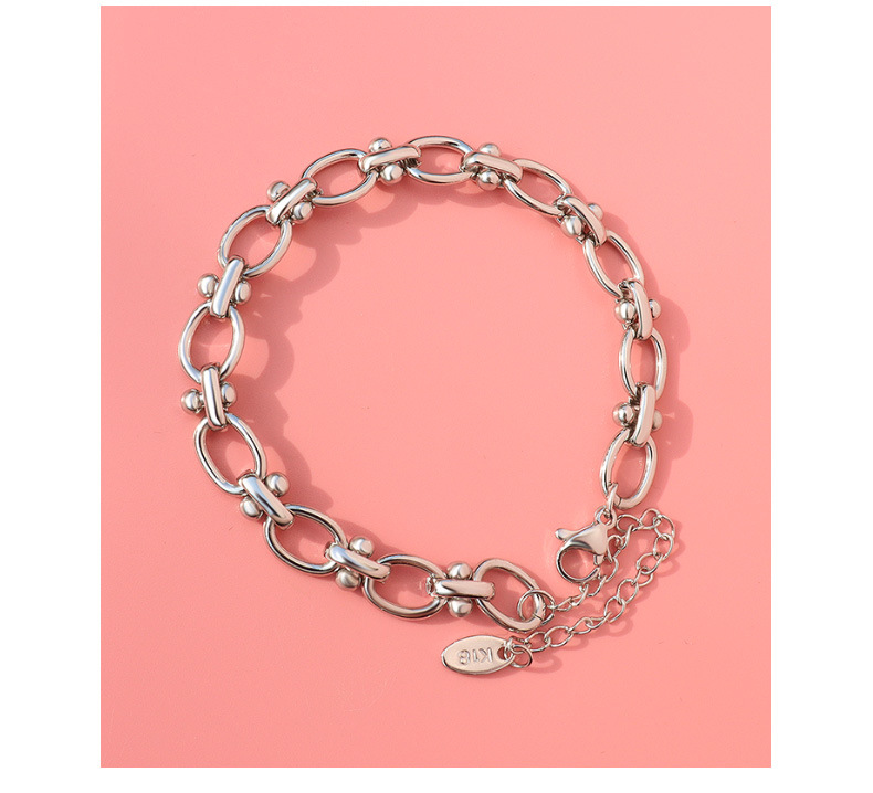 Anniversary, Business, Travel Occasion 304 Stainless Steel Material Geometric Pattern Unisex Gender PVD Coated Real Gold Plated 18K Gold Geometric 304 Stainless Steel Fashion Waterproof Non Tarnish 304 Stainless Steel Bracelets