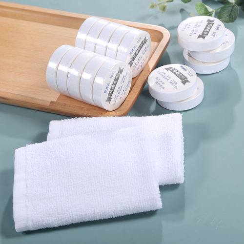 Disposable compressed towel for outdoor travel, convenient cotton face towel, hotel travel supplies, face towel wholesale