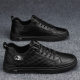 Black Chef Shoes Men's Summer Kitchen Work Waterproof Non-Slip Casual Leather Shoes Men's Board Shoes Sports Labor Protection Trendy Shoes