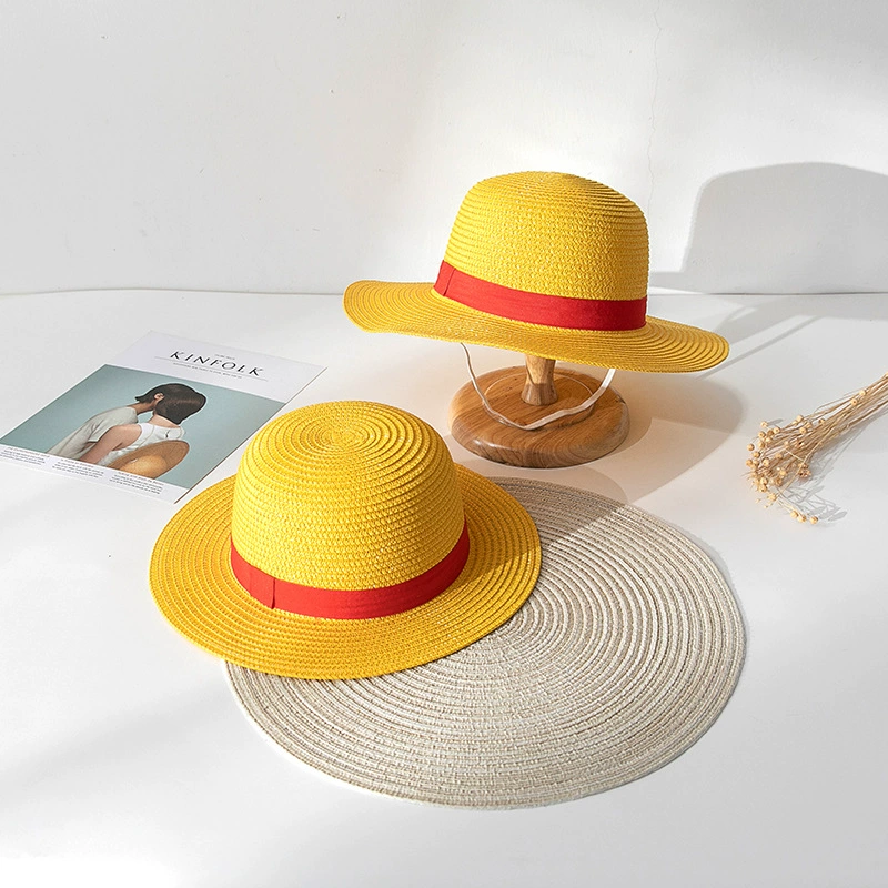 Костюм в стиле Лuffy как в One Piece, шляпа соломенная COSPALY для анимации, костюм, шляпа для родительско-дочернего занятия