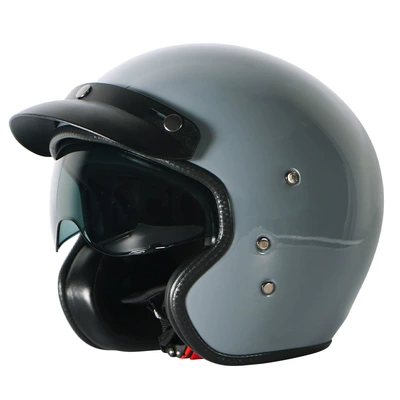 Motosiklet kaskı (dəbilqə), Genuine Vecchio motorcycle retro - cement-ash-xl