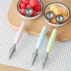 Wholesale stainless steel ball scoop, fruit scoop, watermelon ball scoop, multi-purpose fruit scoop, double-headed ice cream scoop