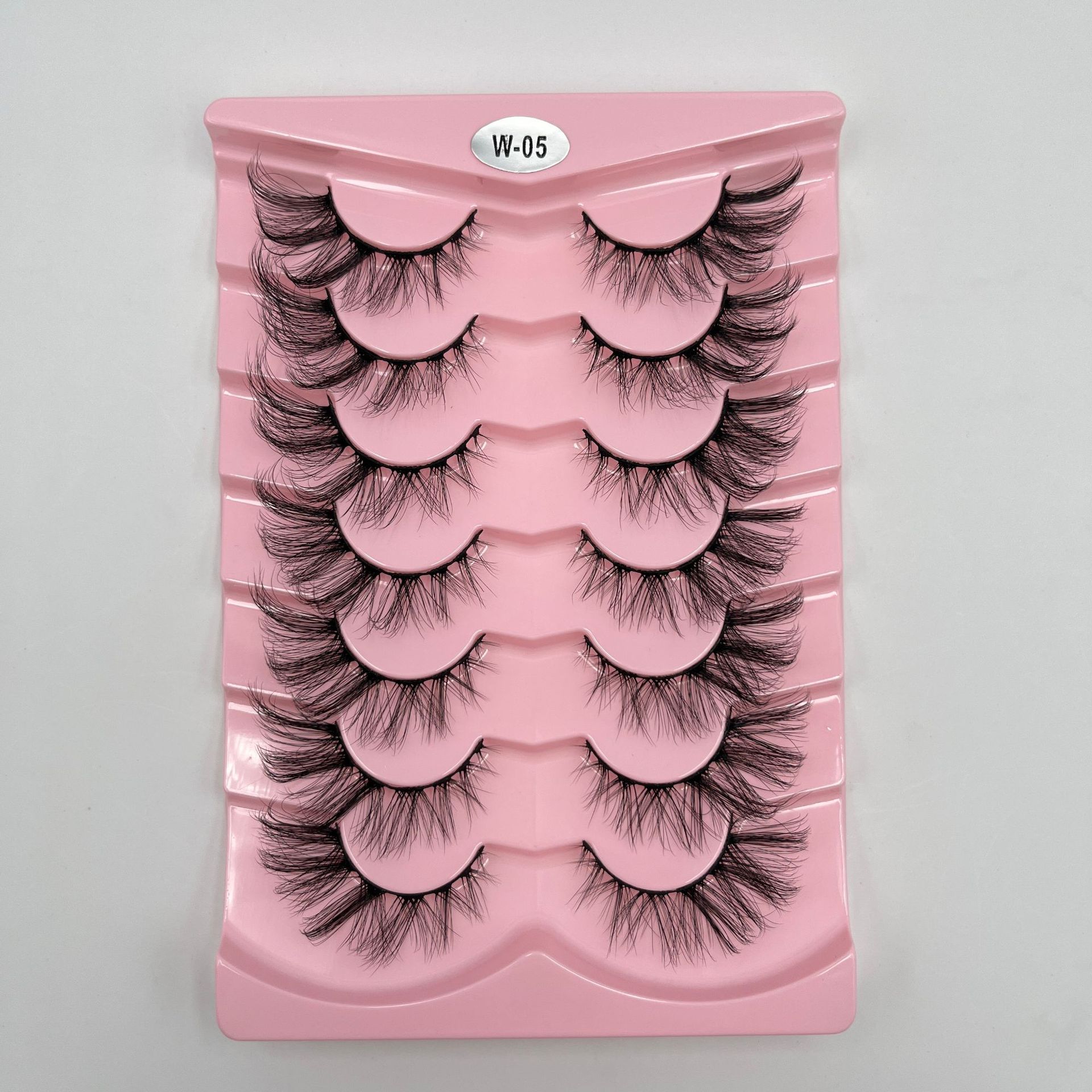 Explosiones transfronterizas de 7 pares de ojos de zorro, pestañas falsas, pestañas gruesas, pestañas de gato, pestañas falsas, pestañas alargadas, pestañas falsas