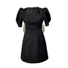PS47426# 黑色显瘦小晚礼服裙新款女装生日派对小个子连衣裙短款夏