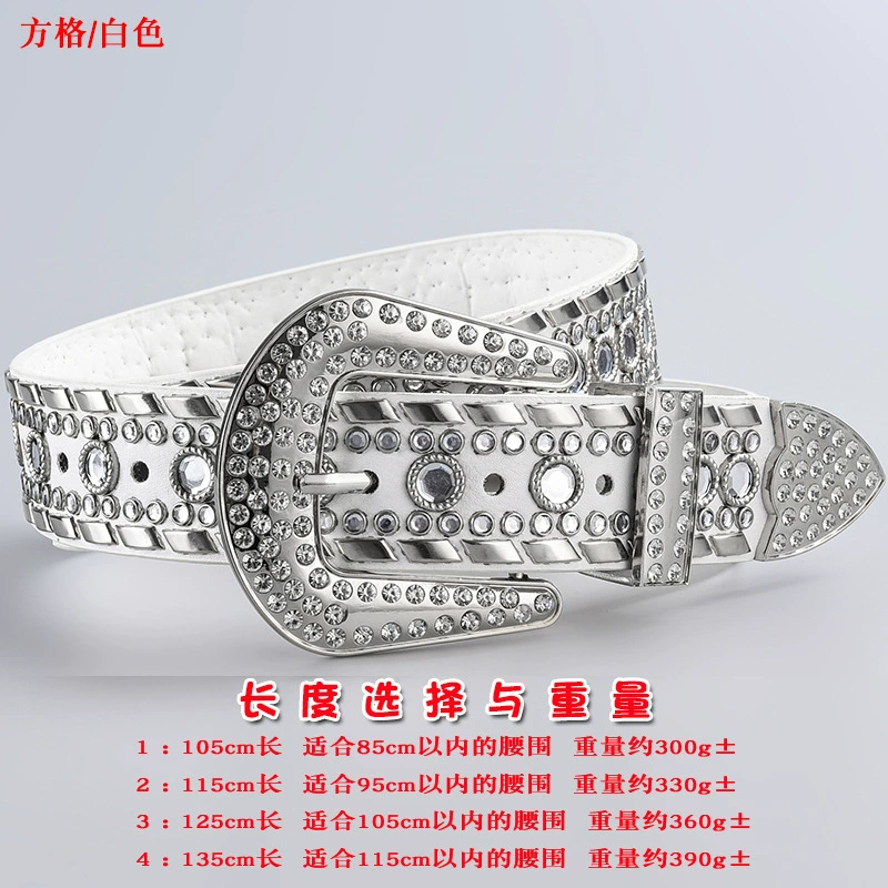 Пояс 3 шт, пояс из акрилового страза в форме diamonds, панк стиль, длины 105–135 см