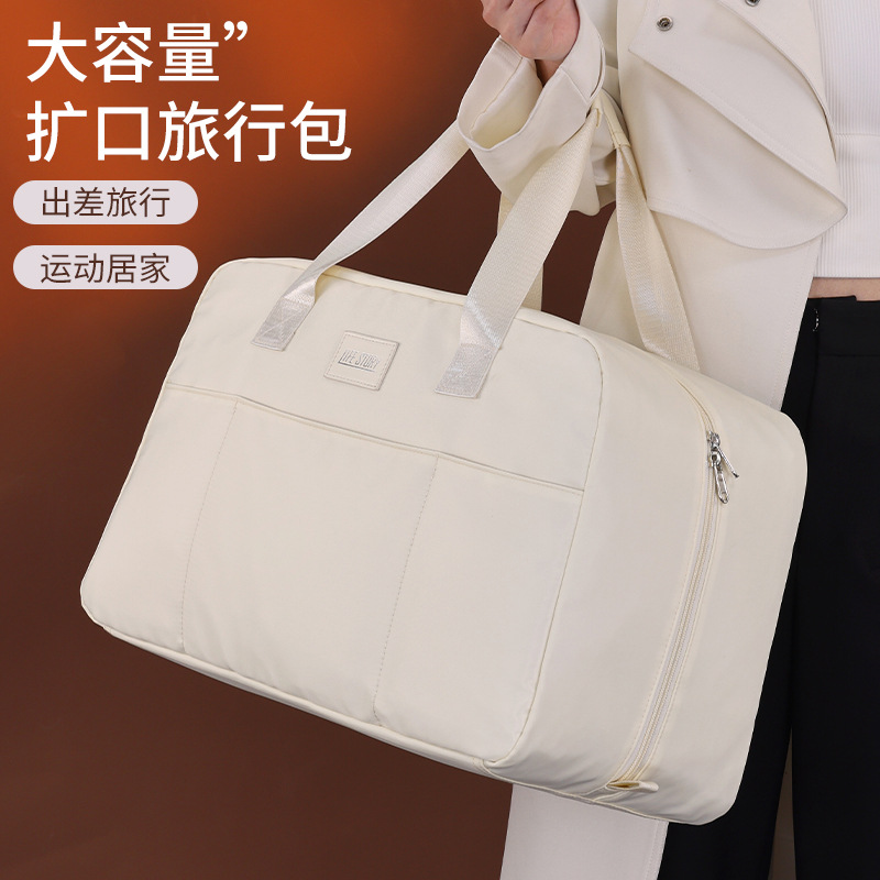 Bolsa de viaje portátil para mujer, bolsa de equipaje ligera y de gran capacidad de corta distancia, bolsa de espera, bolsa de equipaje de registro de fitness de almacenamiento de viaje