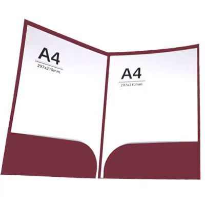 진한 빨간색 [더블 클립]