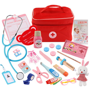 Деревянная игрушка, комплект, униформа врача, детская униформа медсестры, стетоскоп для мальчиков, детский набор инструментов, 3 лет, 5 лет