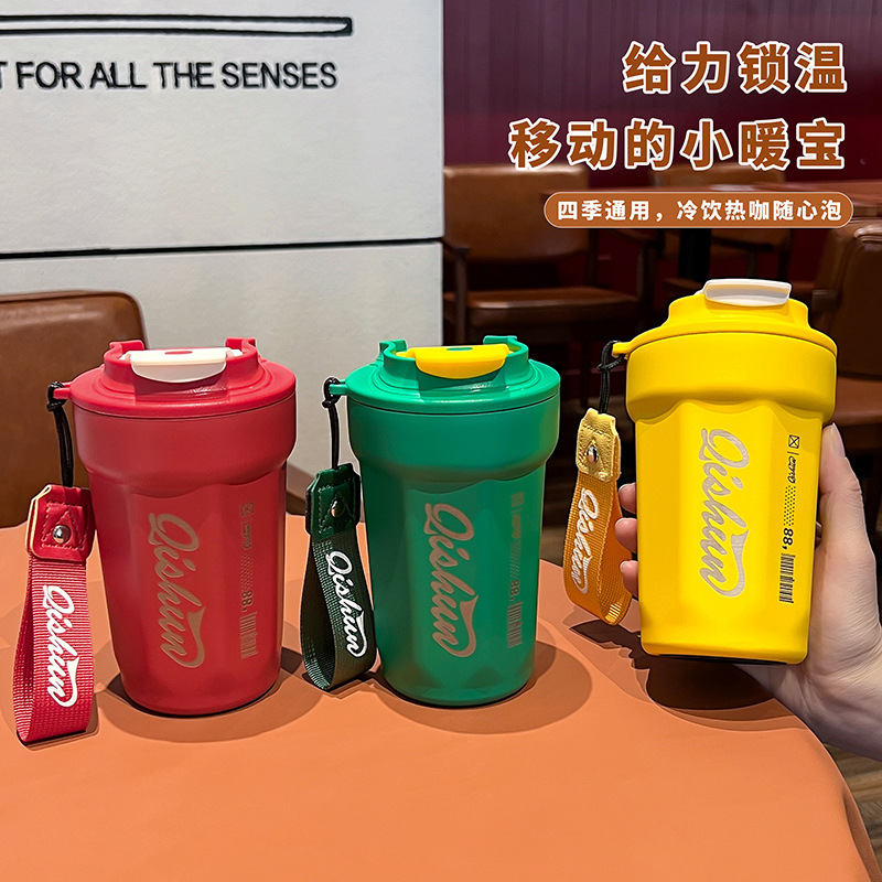 わぁ、カスタムネットレッドコーヒーカップ316ステンレス保温カップ高颜値ビジネスギフトカップロゴ|undefined
