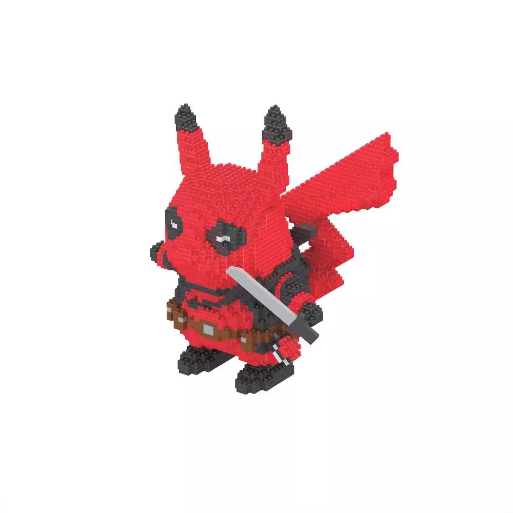 Baiyu en stock al por mayor pequeñas partículas ensambladas bloques de construcción de juguete serie de dibujos animados 7079A-7080A