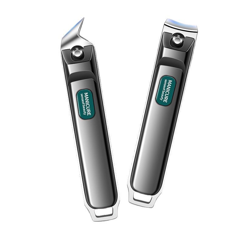 Clippers de uñas caseros originales cortadores de uñas de un solo paquete de corte de uñas oblíquas grandes regalos portátiles para hombres y mujeres a prueba de salpicaduras