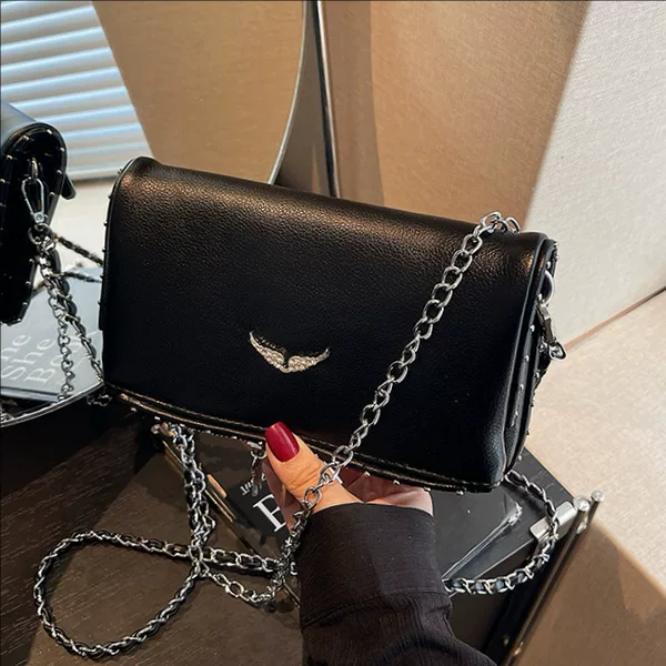 Cross-Border Niche Handbag for Women 2026 New Fashion Versatile Chain Shoulder Bag Simple Crossbody Small Square Bag
