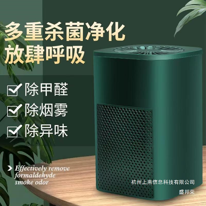 Factory Direct Sales Air Purifier for Home Bedroom Odor Removal Haze Smoke Dust Negative Ion Indoor Car Purifier