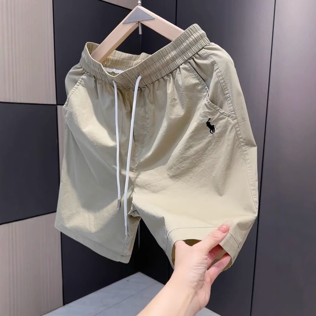 Men's Summer Outdoor Shorts American Casual Embroidered Luxury Simple Knee-Length Shorts European and American Trendy Brand Shorts for Men