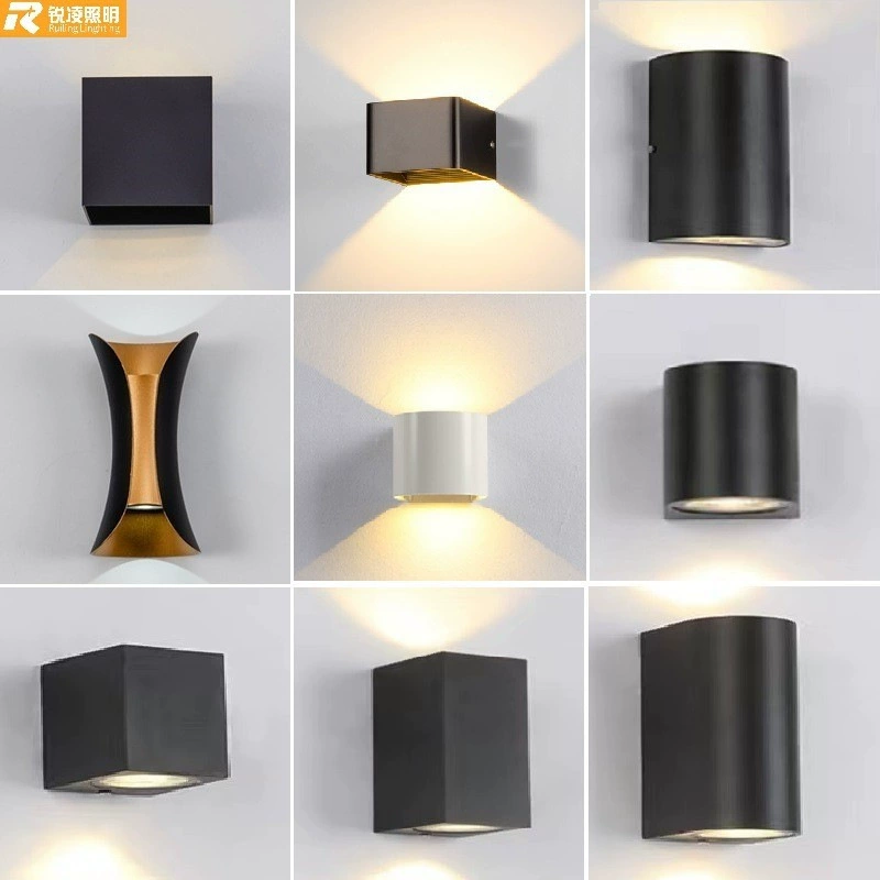 Ruiling Уличный настенный светильник современное простое светящееся освещение вверх и вниз уличное двуглавое двор водонепроницаемый настенный светильник Настенный светильник