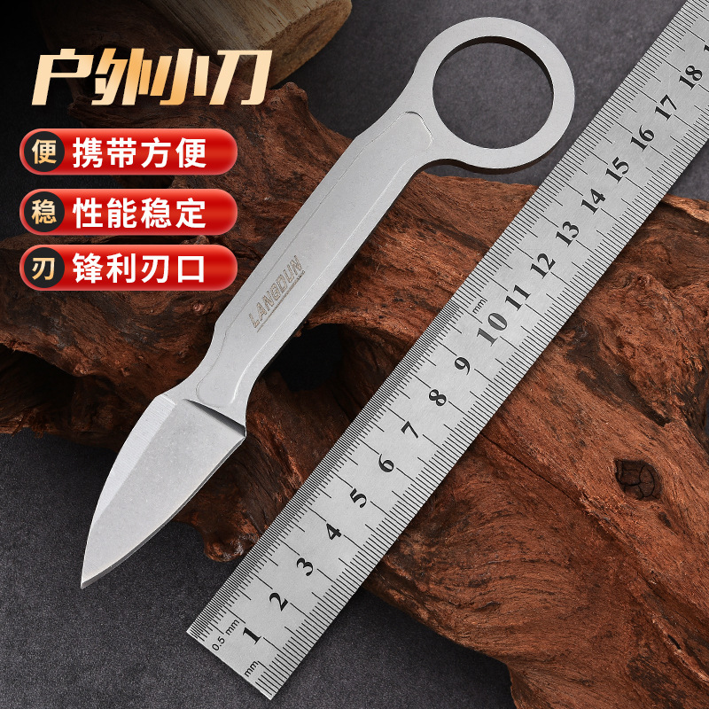 Wolf Shield Manufacturer Wholesale Outdoor Portable High-Hardness Small Straight Knife Paper Cutter K-Sheath Letter Opener Camping Knife 1217