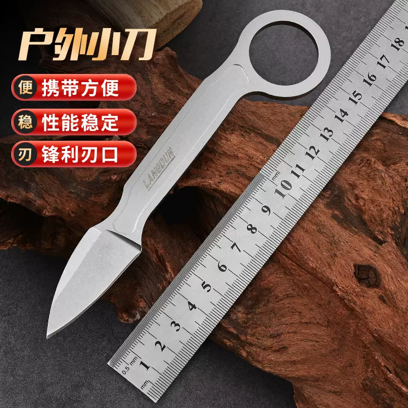 狼盾厂家批发 高硬度小直刀割纸刀K鞘开信刀户外防身野营户外工刀