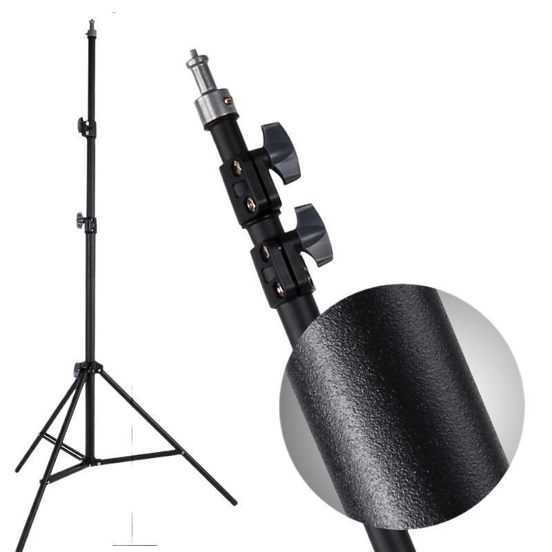 Soporte de lámpara de fotografía de piso con selfie multifuncional 2,1 m soporte de luz de relleno de transmisión en vivo grueso esmerilado 8806 trípode