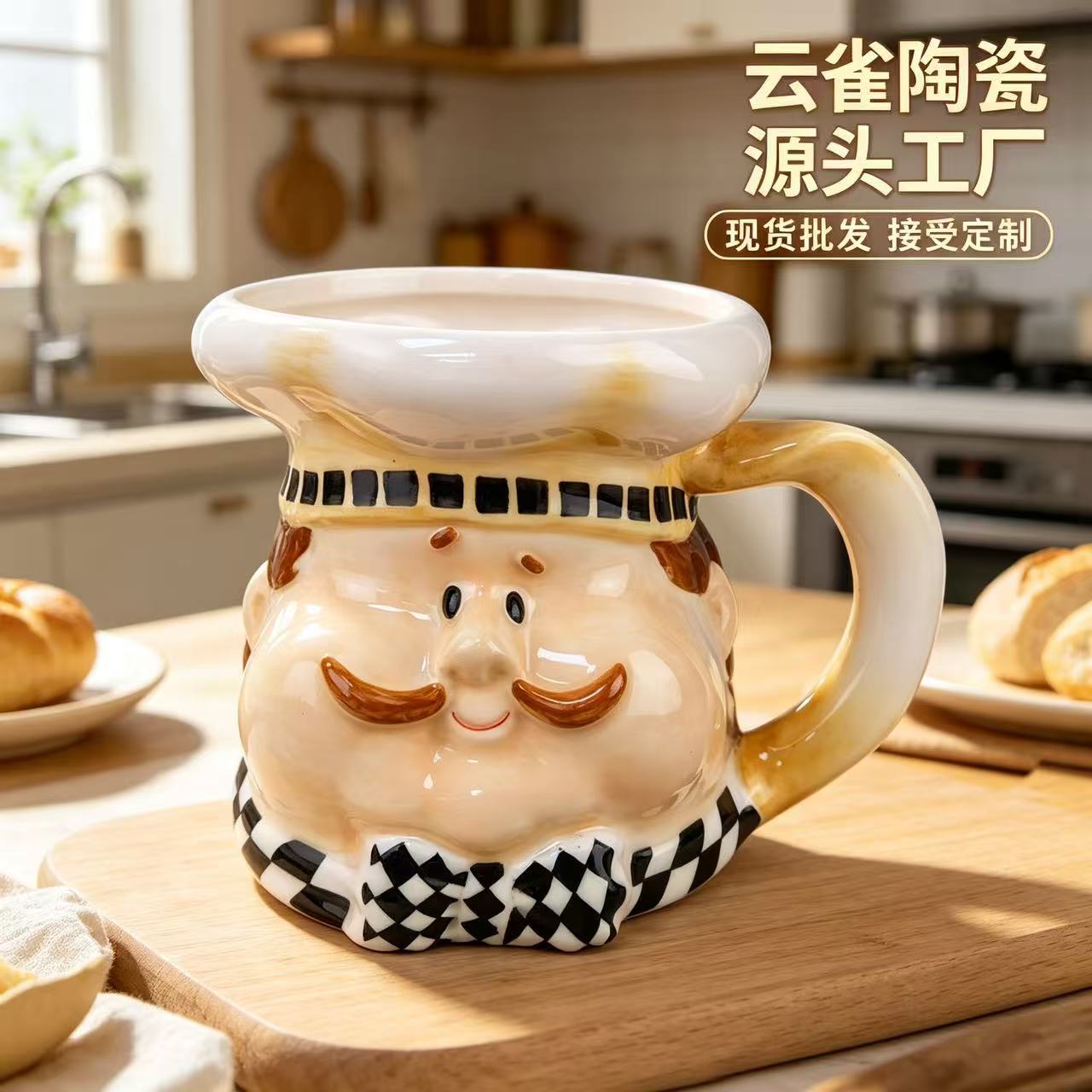 La serie de cocineros de almacenamiento de cerámica, latas de cocina de peppermint, latas de sello, latas de dulces, porcelana moderna y simple