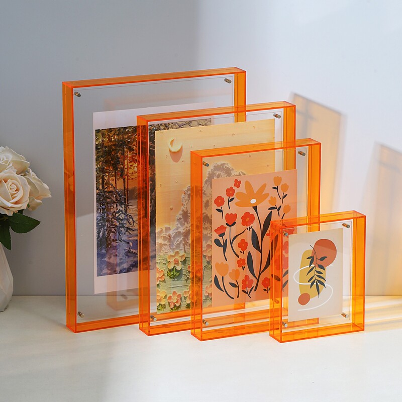 Acrylic Photo Frame Display Stand, Light Luxury Style, 6inch Decorative Picture Frames, Poster Diy, Large Size Transparent Wall Hanging Ornament, Mirror Frame Acrylic Photo Frame Display Stand, Light Luxury Style, 6inch Decorative Picture Frames, Poster Diy, Large Size Transparent Wall Hanging Ornament, Mirror Frame