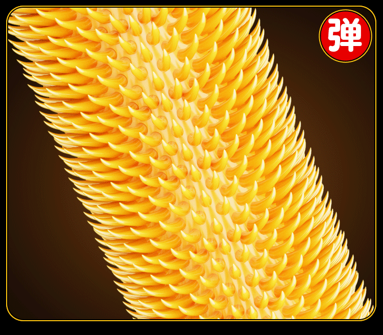 Jiuai Hollow Wearable Penis Sleeve, Thick Liquid Silicone Extender, Dragon Texture, Skin Tone — detail image 21