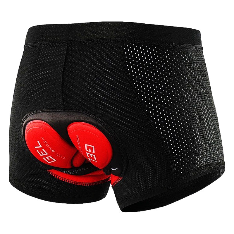 Amazon Men's Cycling Shorts New Breathable Quick-drying Cycling Underwear Printed Thickened Silicone Cushion Cycling Pants