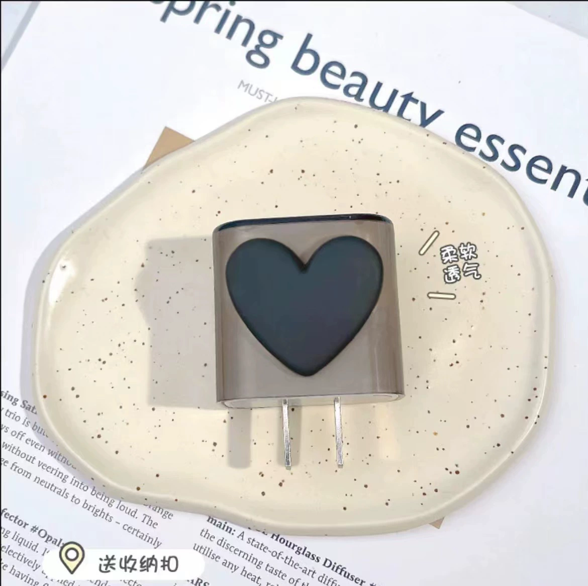 Apple, genuine protective case, protective charger, angel wings, set