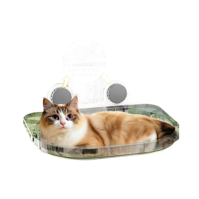 Homera para gatos Ventosa de ventana Nido para gatos Four Seasons Gato Universal Gato Sol Cama colgante Cesta colgante de vidrio Productos para camas para gatos