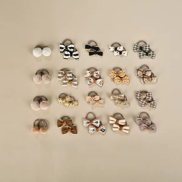 Baby hair rope bow headdress baby rubber band hair tie children do not hurt hair thumb hair ring hair rope girl hair accessories