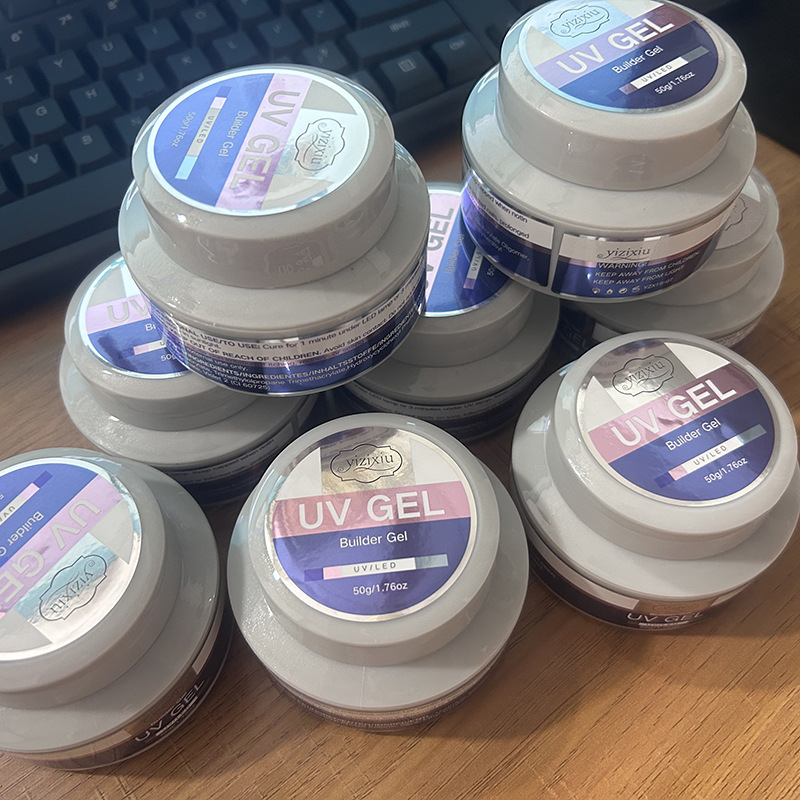 Cross-border hot sale 50g nail art transparent nail extension gel nude color glue shape extension reinforcement three-in-one wholesale Cross-border hot sale 50g nail art transparent nail extension gel nude color glue shape extension reinforcement three-in-one wholesale
